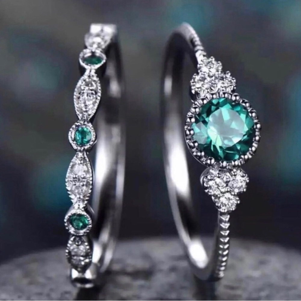 Sterling Silver Ring Set - Picture 1 of 2